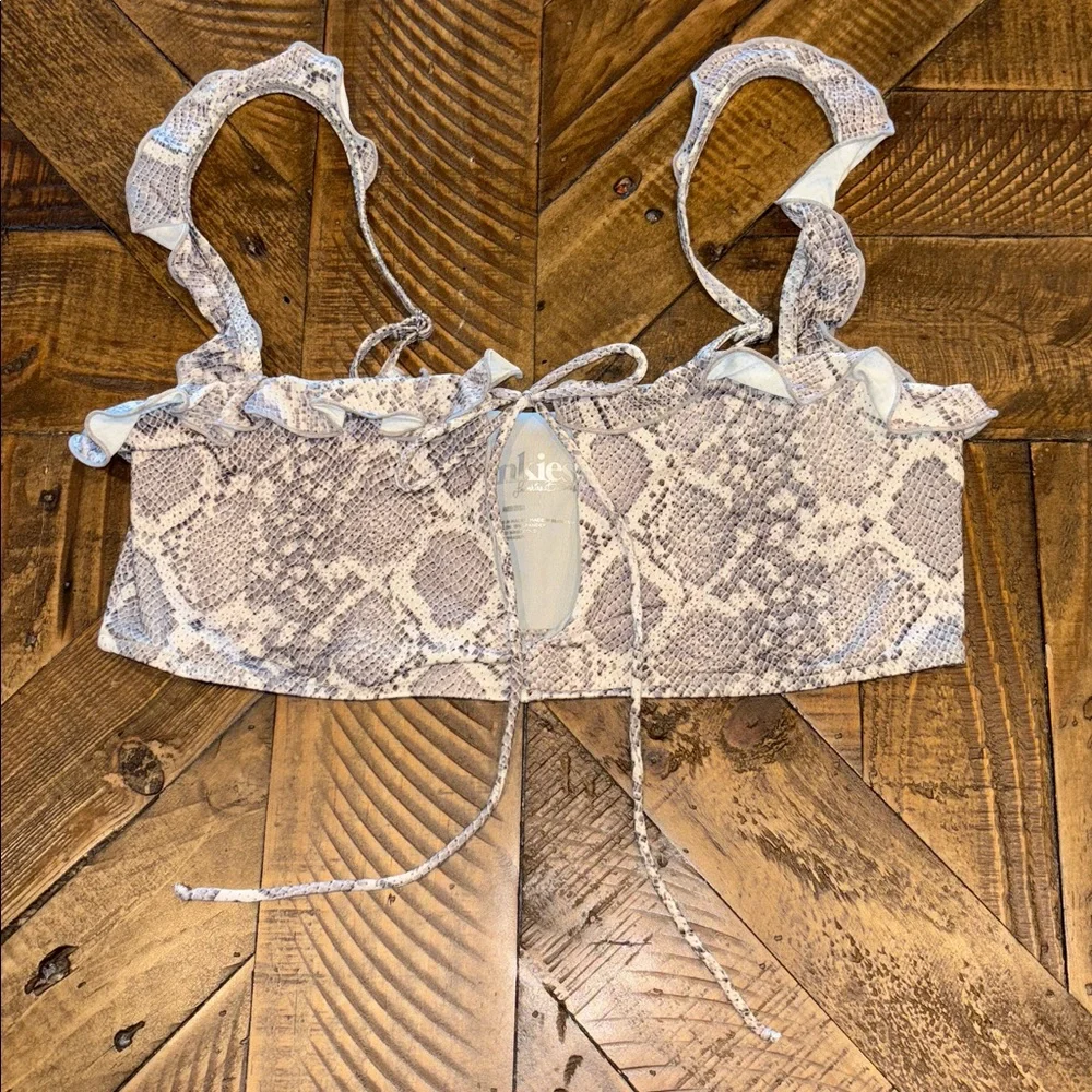 Frankies Bikinis Snake Skin Bikini